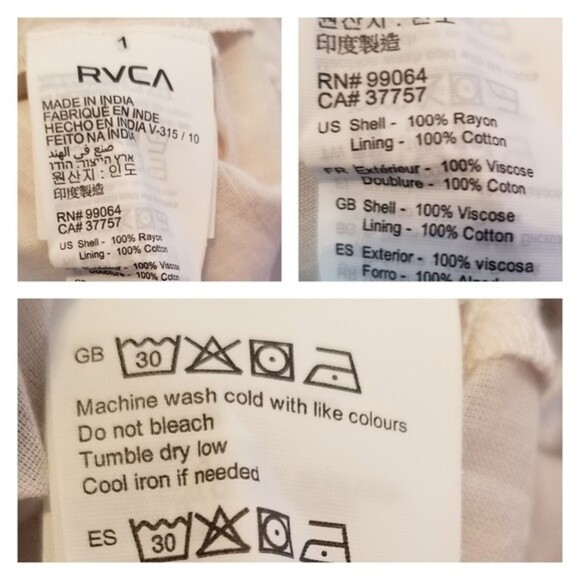 NEW RVCA Arizona Large Striped Cut-Out Sleeveless Partially Lined Dress‎ Pockets - Picture 15 of 15